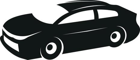 Vector Silhouette Of A Sports Car