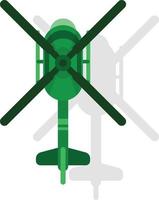 Vector Graphics Of A Helicopter Seen From Above