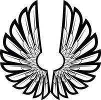 Vector Graphics Of Wings Silhouette