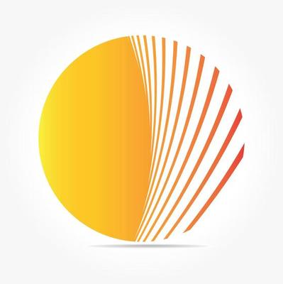 Vector Image Of A Logotype Concept With Yellow Circle