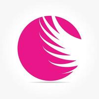 Logotype Concept With Wing Silhouette vector