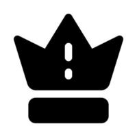 icono de corona para su sitio web, móvil, presentación y diseño de logotipo. vector