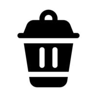 trash icon for your website, mobile, presentation, and logo design. vector