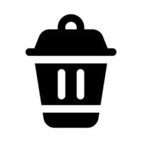 basura icono para tu sitio web, móvil, presentación, y logo diseño. vector