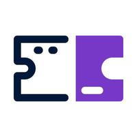 ticket icon for your website, mobile, presentation, and logo design. vector