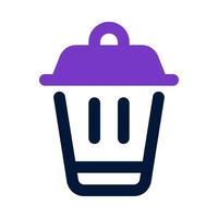 trash icon for your website, mobile, presentation, and logo design. vector