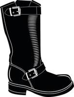 Vector Image Of A Leather Boot