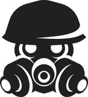 Silhouette Of A Gas Mask, Vector Clip Art