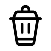 trash icon for your website, mobile, presentation, and logo design. vector