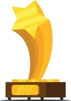 Vector Image Of A Trophy With Golden Star