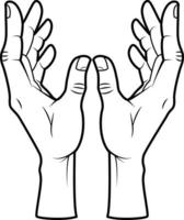 Vector Graphics Of Hands Reaching Out