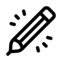 pencil icon for your website, mobile, presentation, and logo design. vector