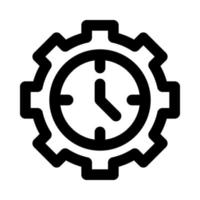 icono de gestión del tiempo para su sitio web, móvil, presentación y diseño de logotipo. vector