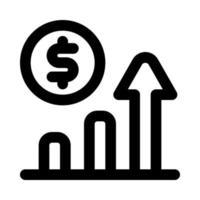 profit icon for your website, mobile, presentation, and logo design. vector