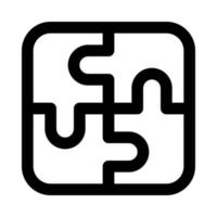 puzzle icon for your website, mobile, presentation, and logo design. vector