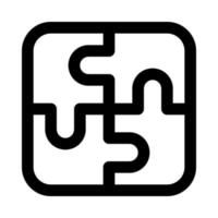 puzzle icon for your website, mobile, presentation, and logo design. vector