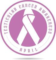 Vector Sticker For Testicular Cancer Awareness Month