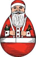 Vector Graphics Of Santa Claus Toy From A U.S. Patent Drawing