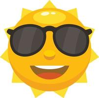 Vector Image Of The Smiling Sun With Sunglasses