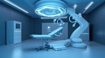 State-of-the-Art Surgery Room, X-Ray Machine, 3D CG Rendered Medical Marvel photo