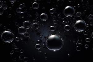 Abstract background of motion underwater bubbles 3d illustration. photo