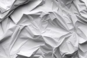 White crumpled paper seamless texture background. 3d illustration for the app, landing. photo