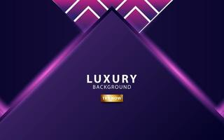 luxury Abstract 3d background with purple paper layers. Vector illustration in geometric texture with purple glittering. Graphic design element. modern decoration