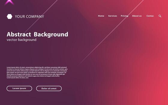 modern colorful abstract landing page background. landing page template,gradient background template,abstract background,user interface background,vector illustration. vector