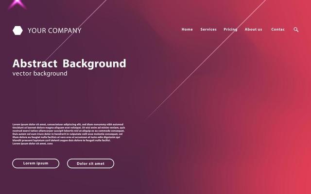 modern colorful abstract landing page background. landing page template,gradient background template,abstract background,user interface background,vector illustration.