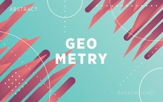 modern blue gradient abstract geometry shape background banner with line and dots.can be used in cover design, poster, flyer, book design, website backgrounds or advertising. vector illustration.