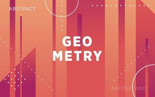 modern red gradient abstract geometry shape background banner with line and dots.can be used in cover design, poster, flyer, book design, website backgrounds or advertising. vector illustration.