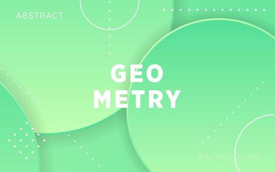 moderno verde circulo degradado resumen geometría forma antecedentes con línea y puntos.puede ser usado en cubrir diseño, póster, volantes, libro diseño, sitio web antecedentes o publicidad. vector ilustración.