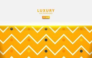 luxury abstract yellow background banner design with gold line. Overlap layers with paper effect. digital template. vector