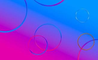 Futuristic blue-pink background with circles.Abstract background with circles. photo