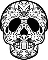 dia de muertos calaverita de azucar vector