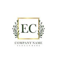 EC Initial beauty floral logo template vector