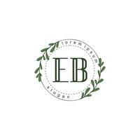 EB Initial beauty floral logo template vector