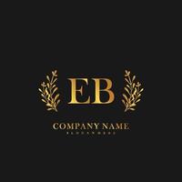 EB Initial beauty floral logo template vector