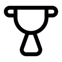 trophy of user interface outline icon set vector