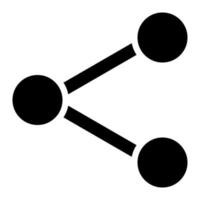 share of user interface solid icon set vector