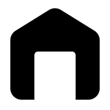 home of user interface solid icon set vector