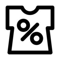 discount sale of online shopping outline icon style vector