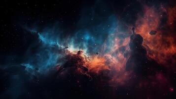 Galaxy and Nebula. Abstract space background. Endless universe with stars and galaxies in outer space. Cosmos art. photo