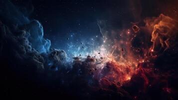 Galaxy and Nebula. Abstract space background. Endless universe with stars and galaxies in outer space. Cosmos art. photo