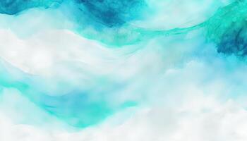 Abstract blue watercolor background. . photo