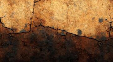 Rusty metal texture. Abstract background of an old rusty wall. . photo