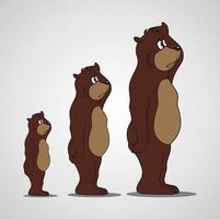 The Linglung bear illustration vector