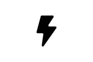 Thunder icon design free vector template