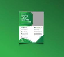 Corporate Business Marketing Flyer Design Template vector