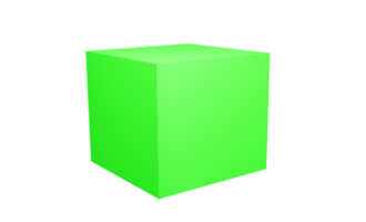 3d cube rendering png